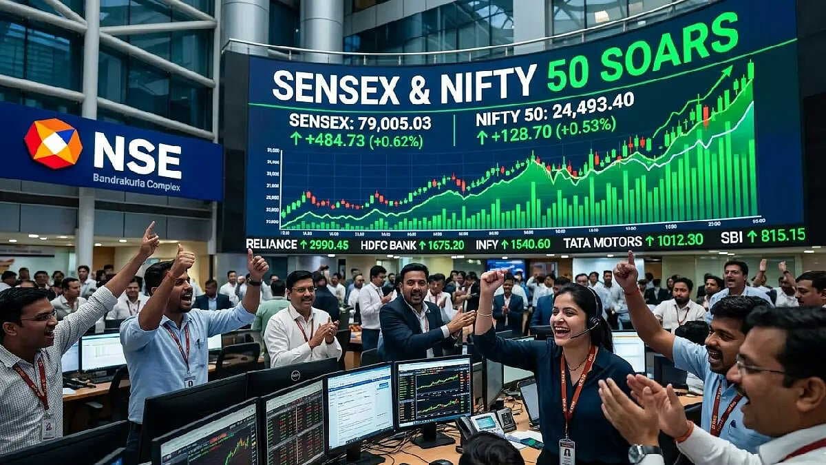 Indian stock market rises on US–Iran peace hopes; Sensex jumps over 600 points