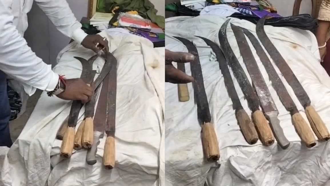 Another recovery at Surendranath College: Swords discovered near students’ union room