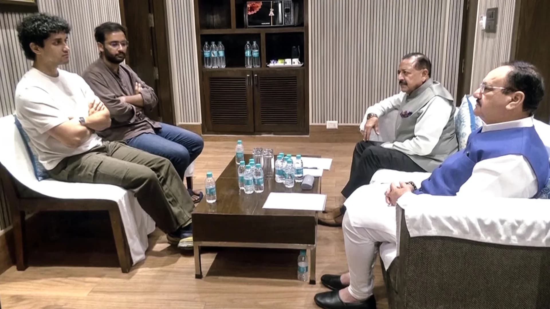 CJP Spokespersons Saurav Das and Ashutosh Ranka meet Union Minister JP Nadda and Union MoS Jitendra Singh