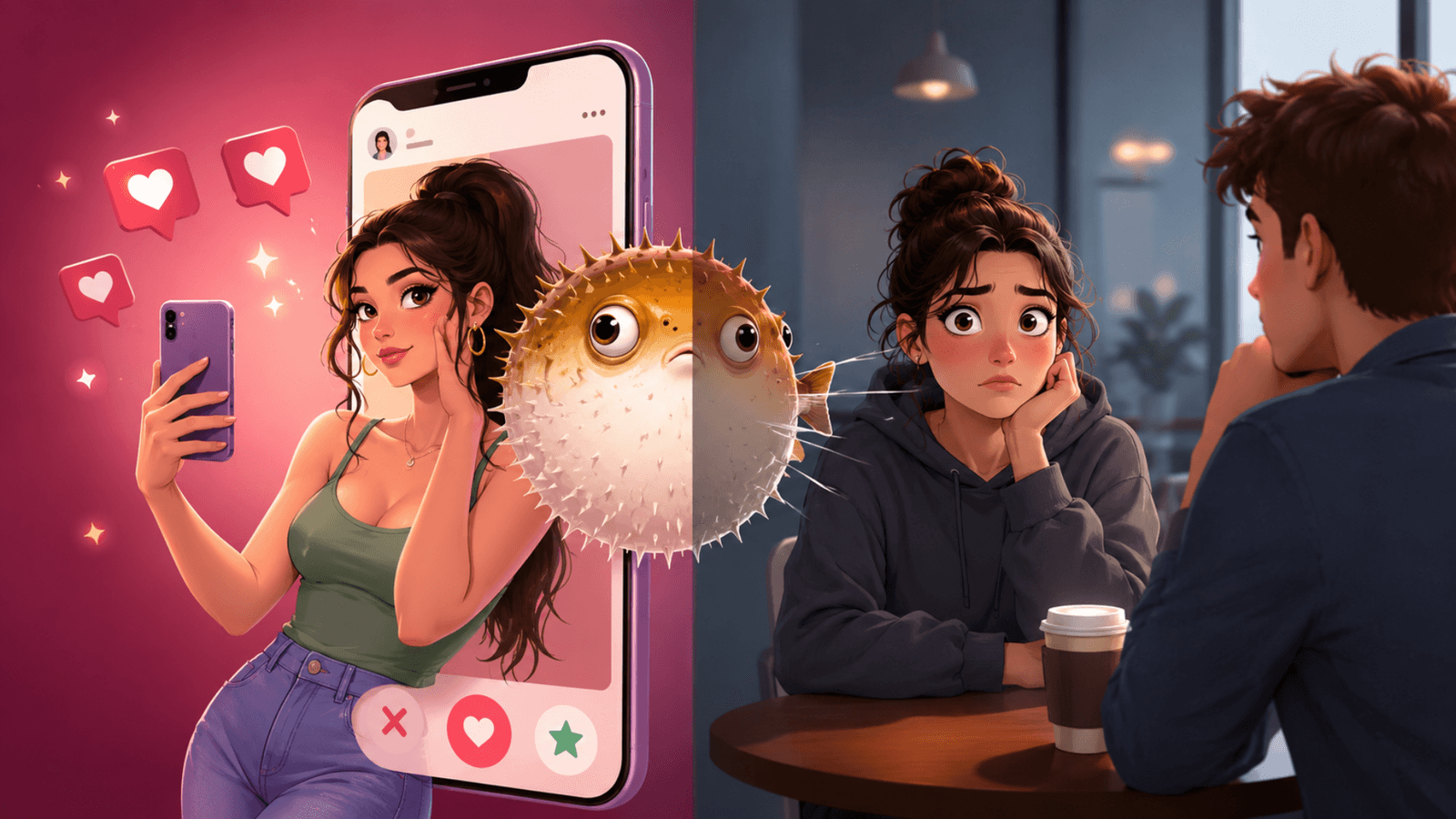 What is puffer-fishing? The red flag trend taking over dating apps