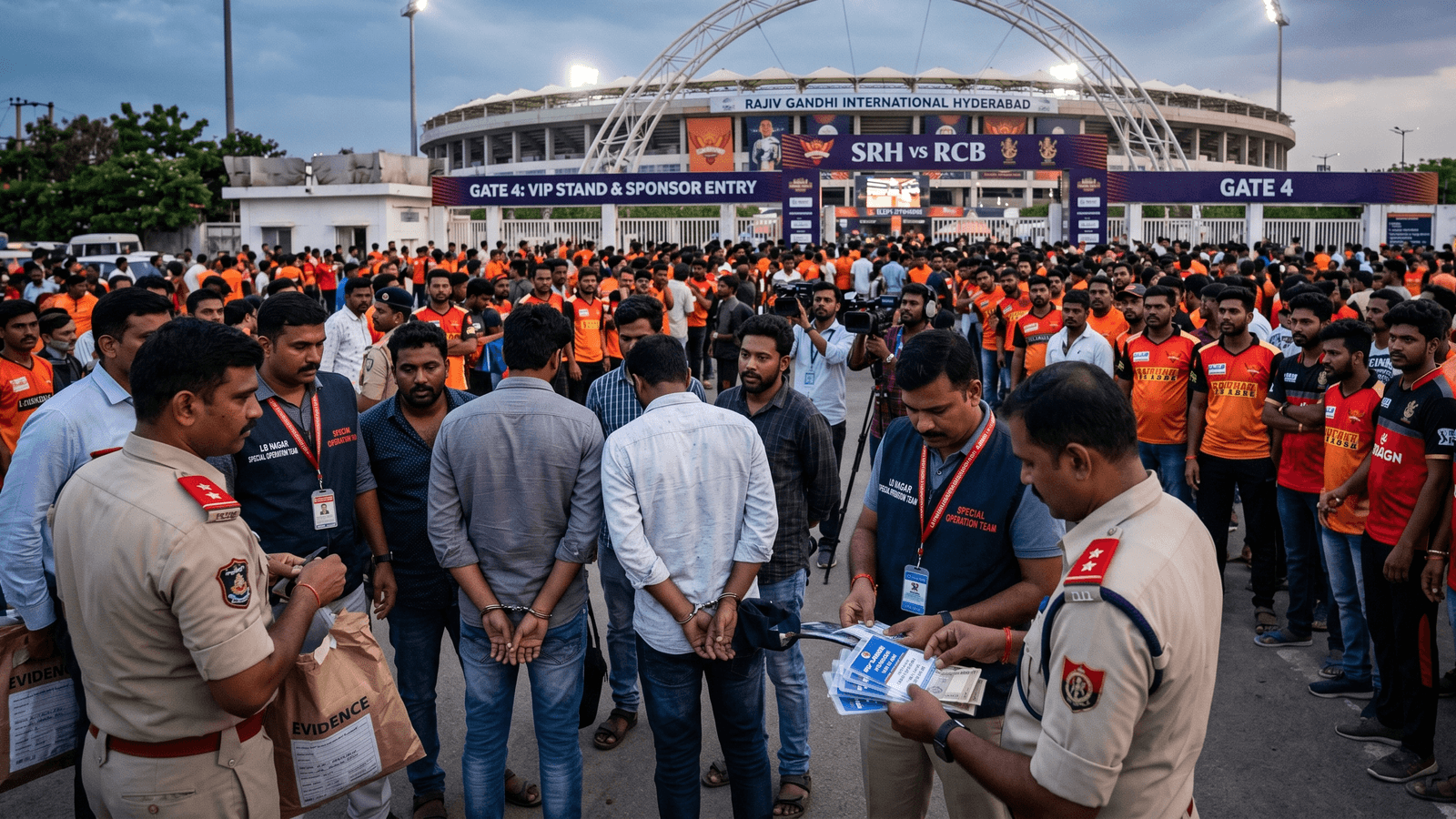 SRH vs RCB: VIP passes found in black market, four arrested