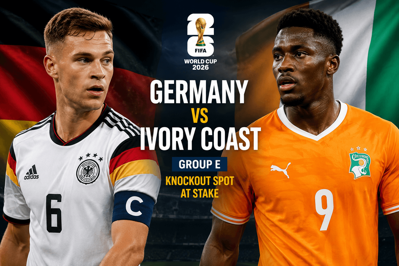 Germany, Ivory Coast battle for World Cup knockout berth in crucial Group E clash