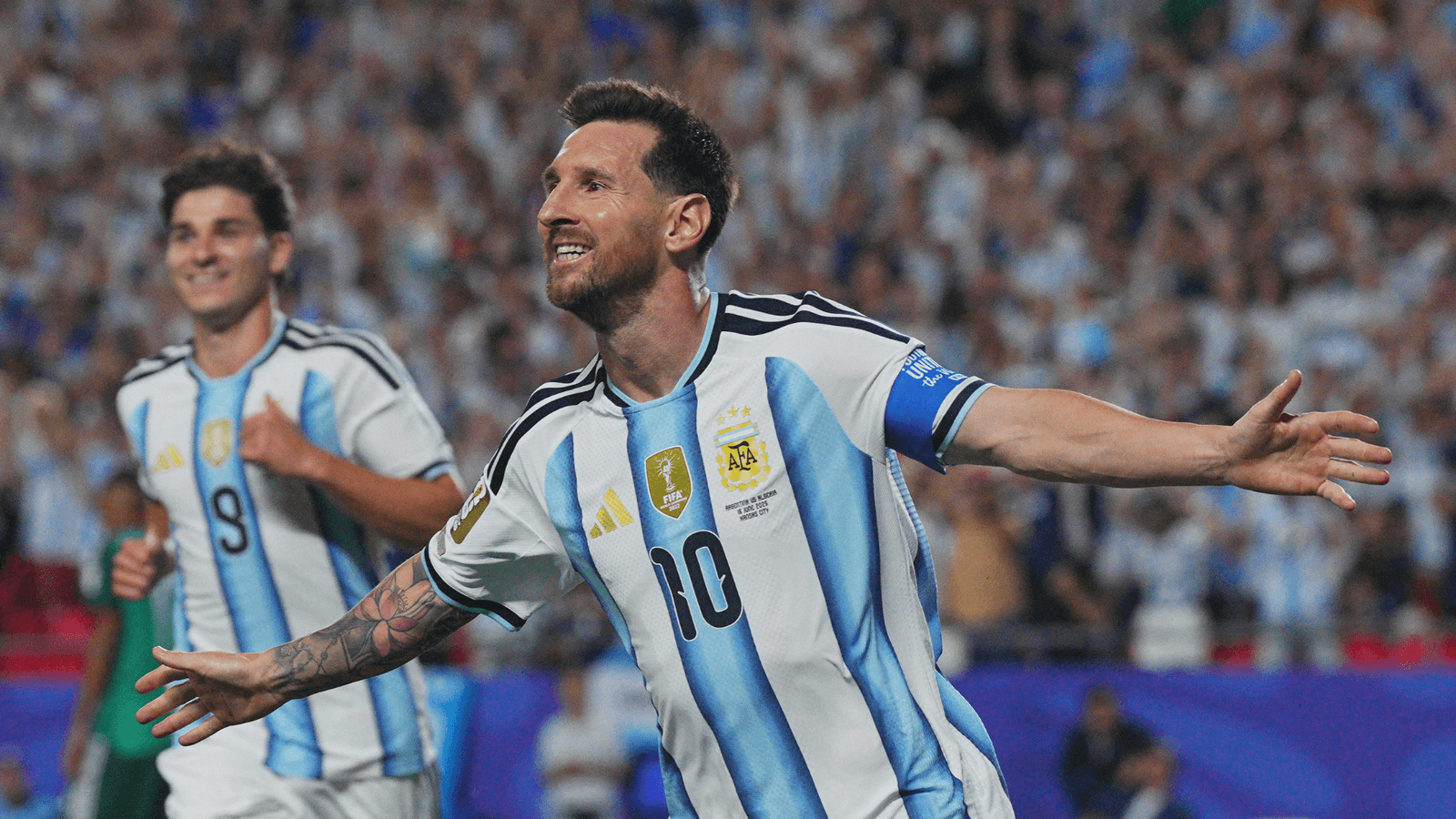 Messi scores first World Cup hat-trick to shoot Argentina past Algeria