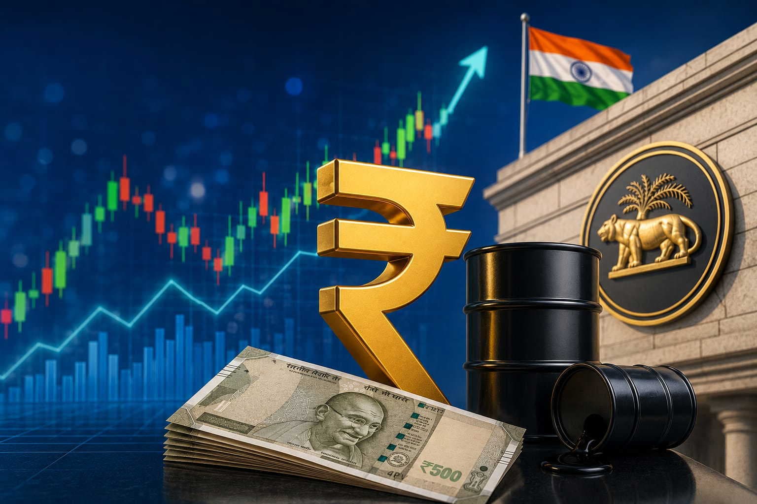 Rupee climbs to six-week high as oil prices fall below $80, RBI measures lift sentiment