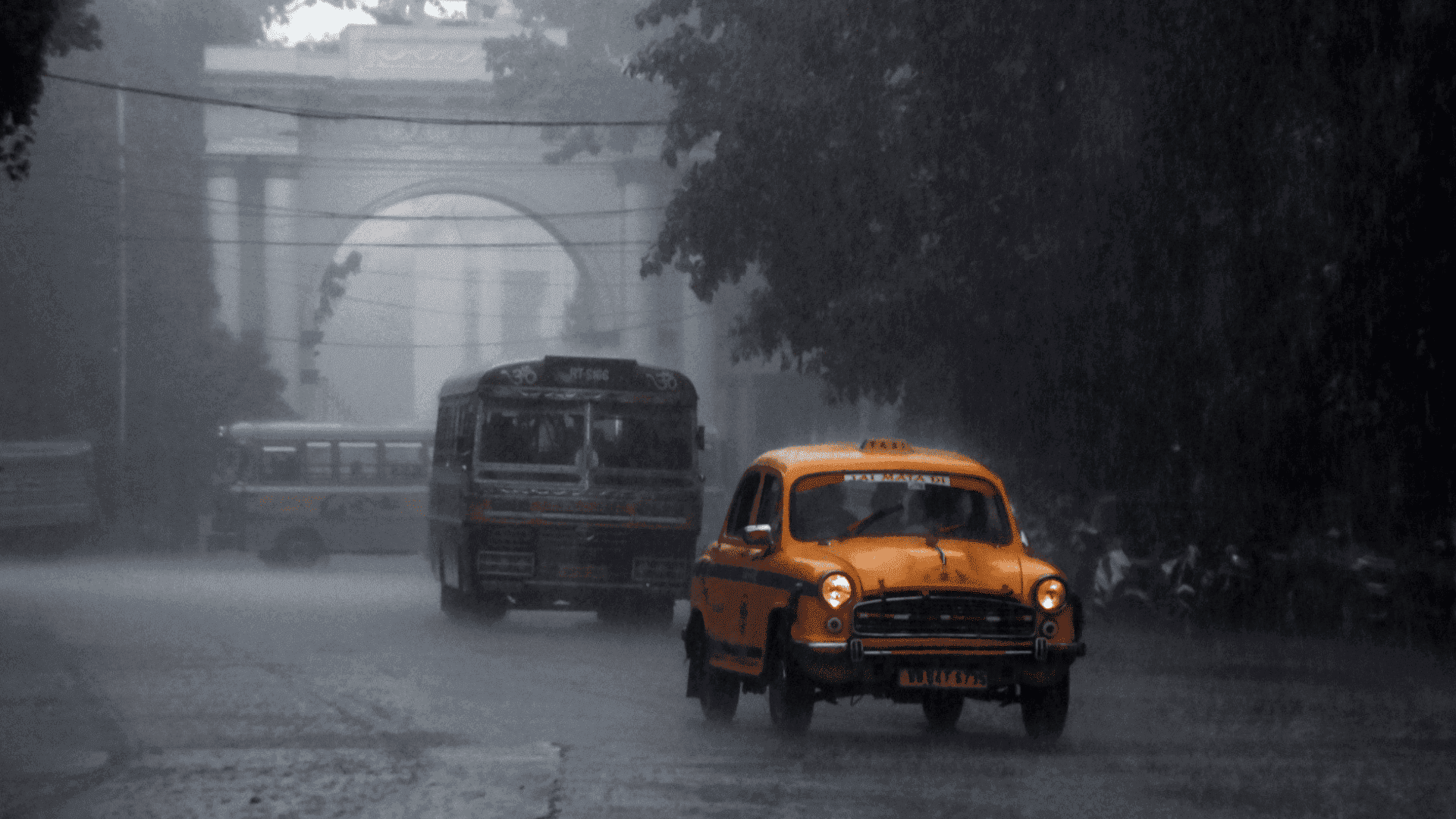 Kolkata in rain