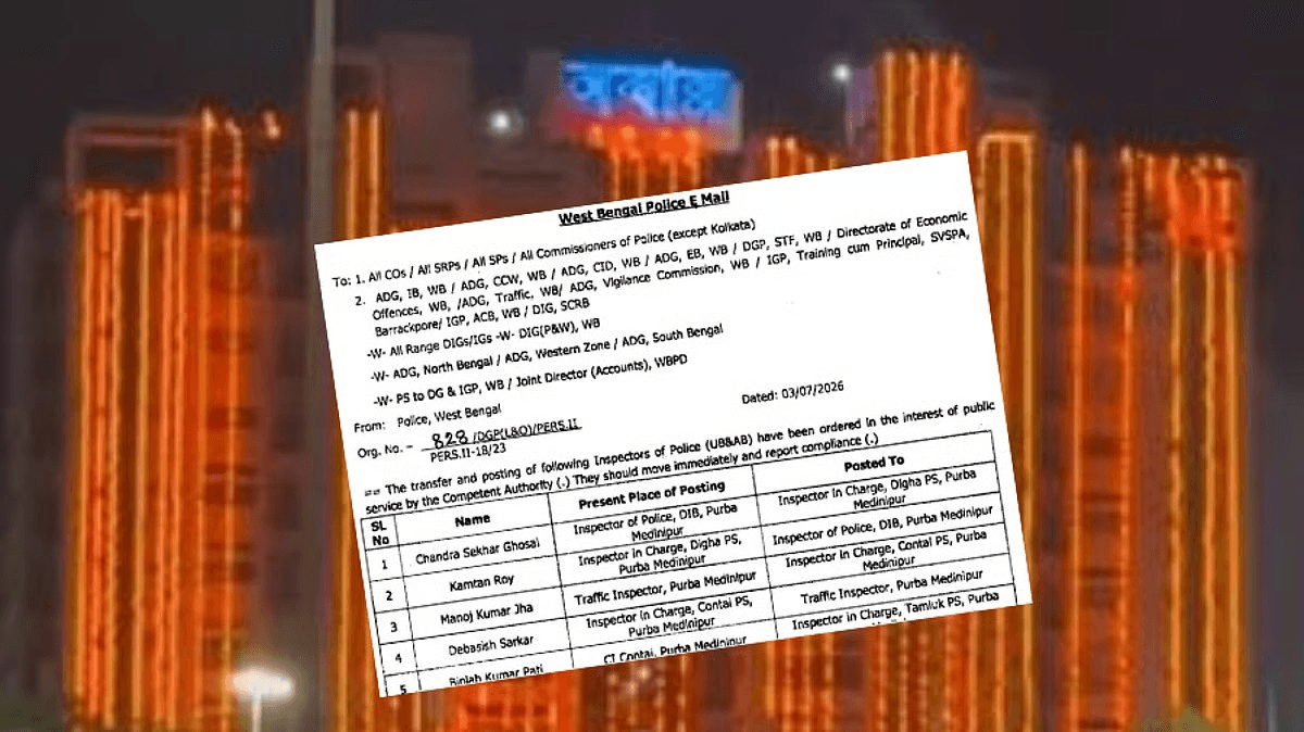 West Bengal transfers 108 police ICs