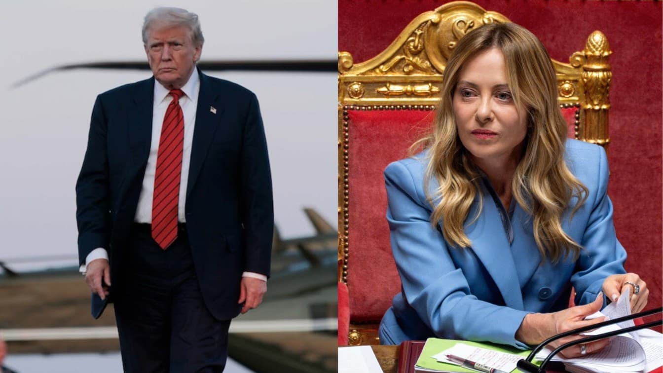 Trump mocks Giorgia Meloni with a 'Restraining order needed' meme | Truth Social, X