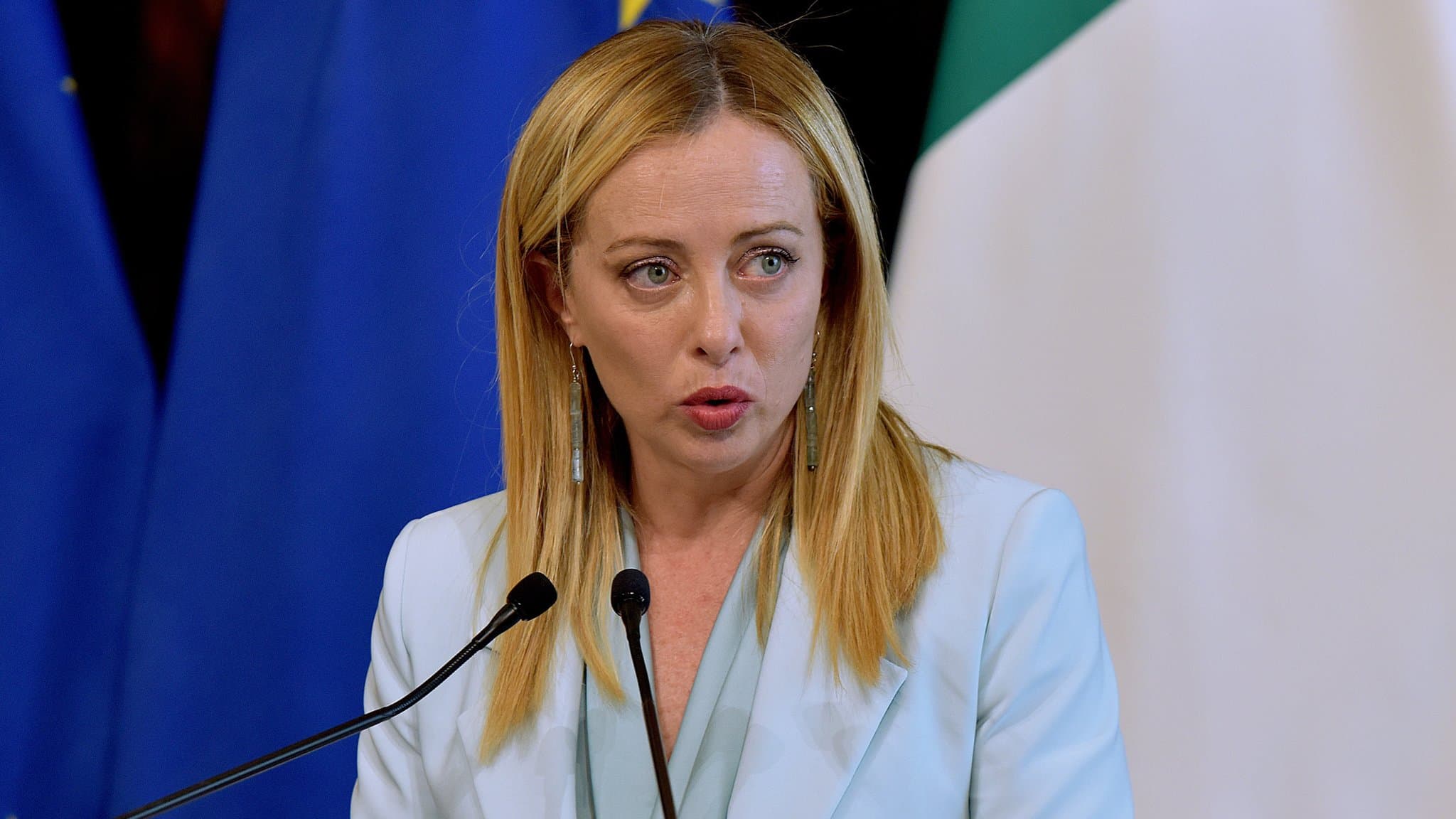 Giorgia Meloni addresses reporters as Italy responds to Donald Trump's latest attack ahead of the NATO summit.