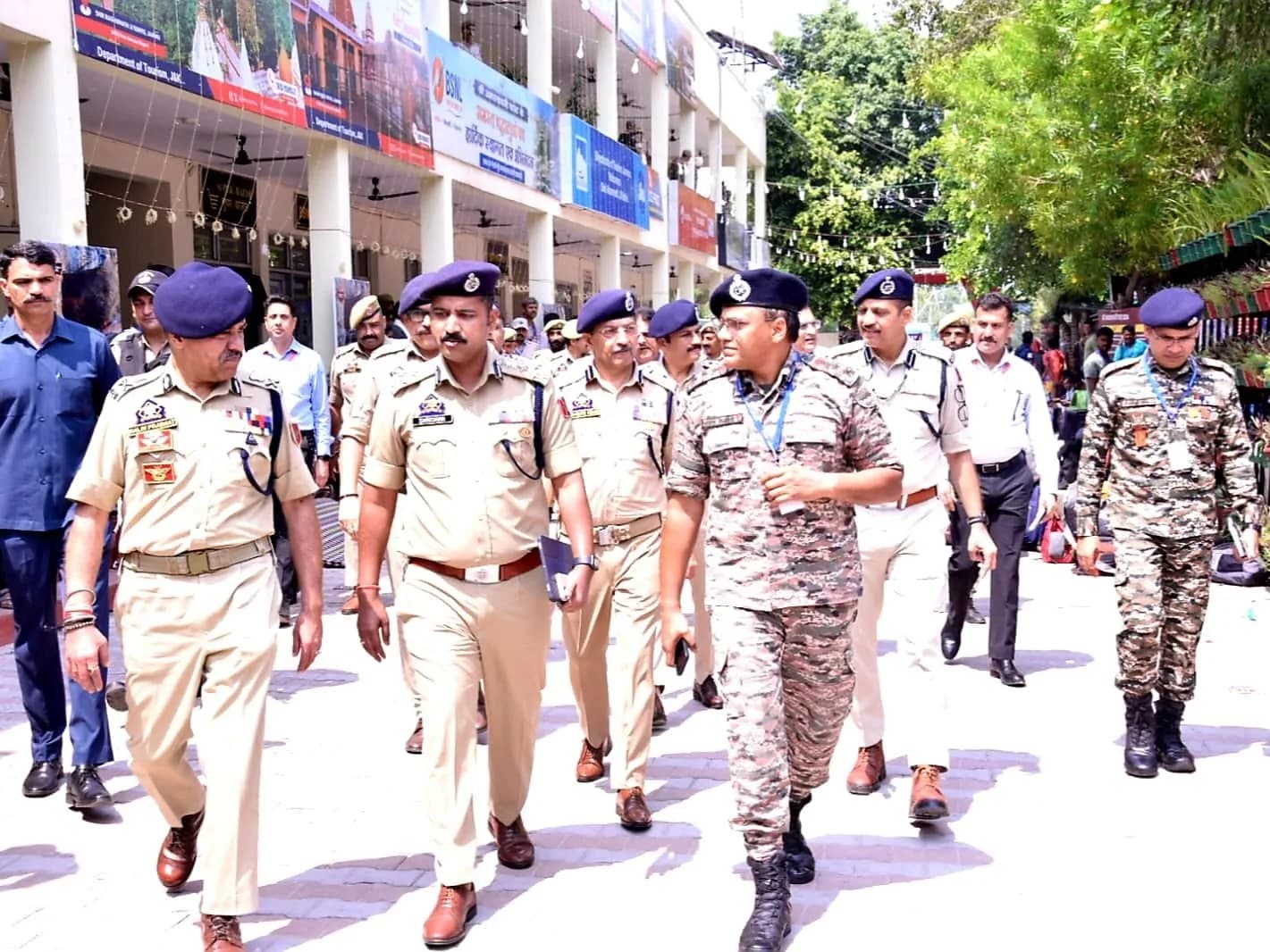 Security forces during a joint operation in Shopian