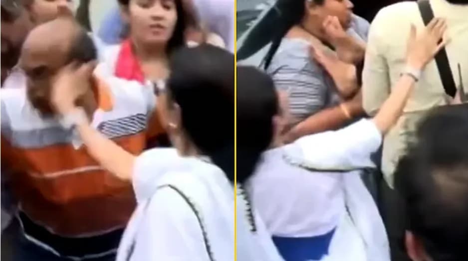 Viral video shows Mamata Banerjee slapping TMC worker amid rally chaos