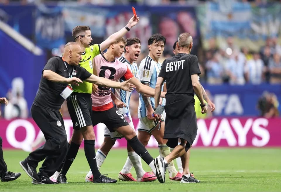 FIFA refereeing chief breaks his mum on Argentina vs Egypt VAR controversy. (X)