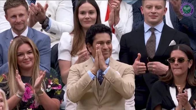 Sachin Tendulkar at Wimbledon
