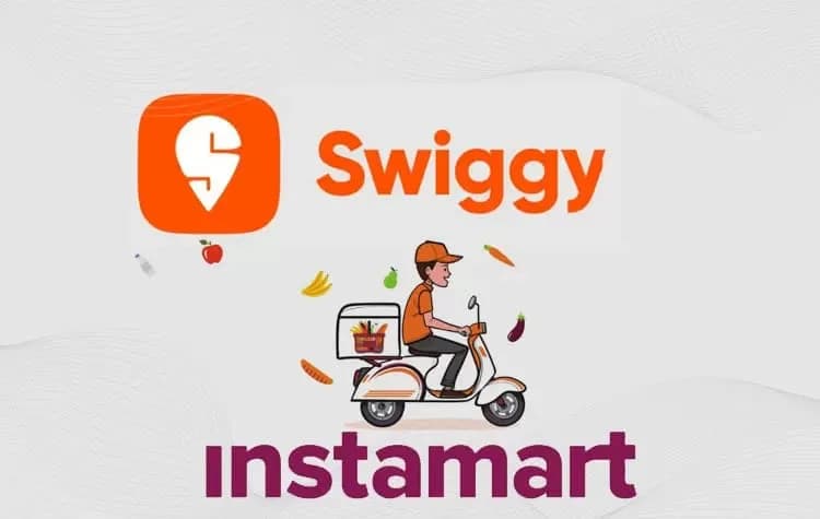 Representative image of a Swiggy Instamart delivery with FSSAI food safety action.