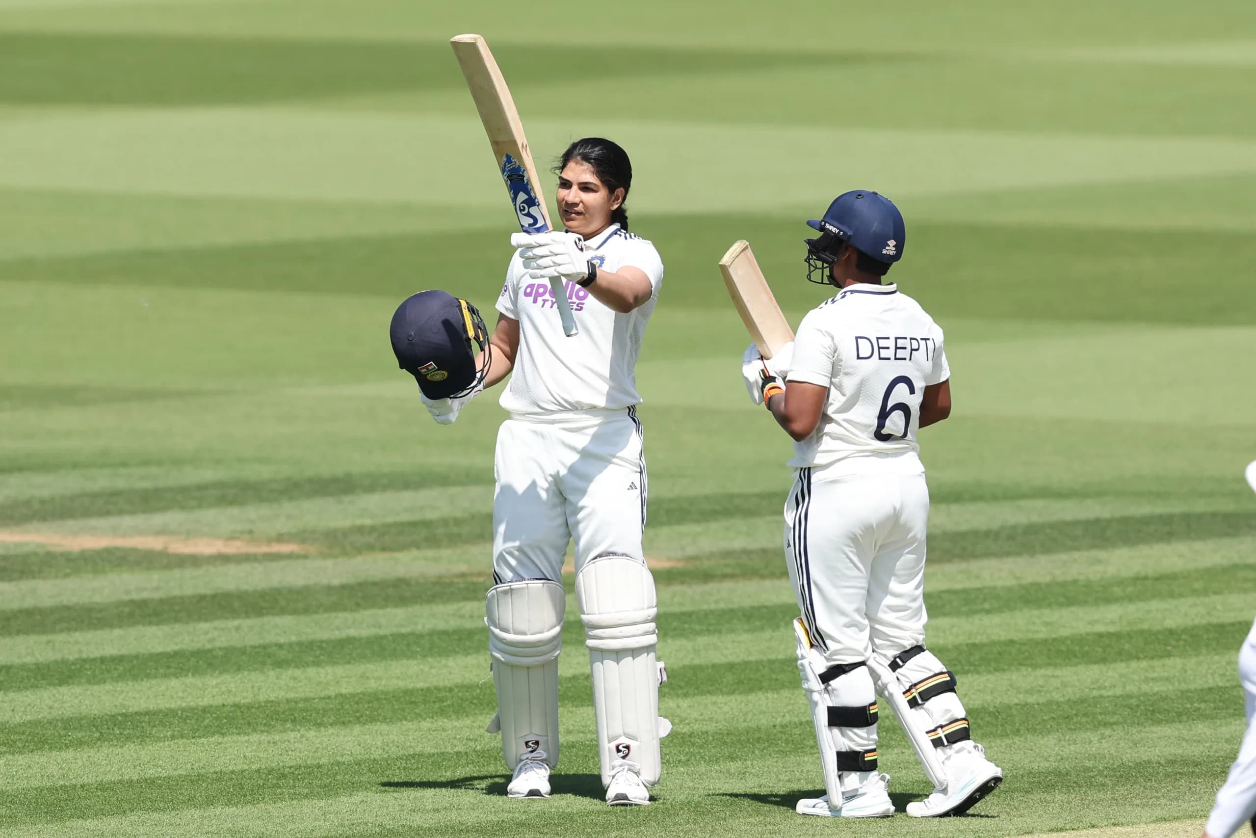 Yastika Bhatia creates Lord's history with maiden Test hundred. (X)