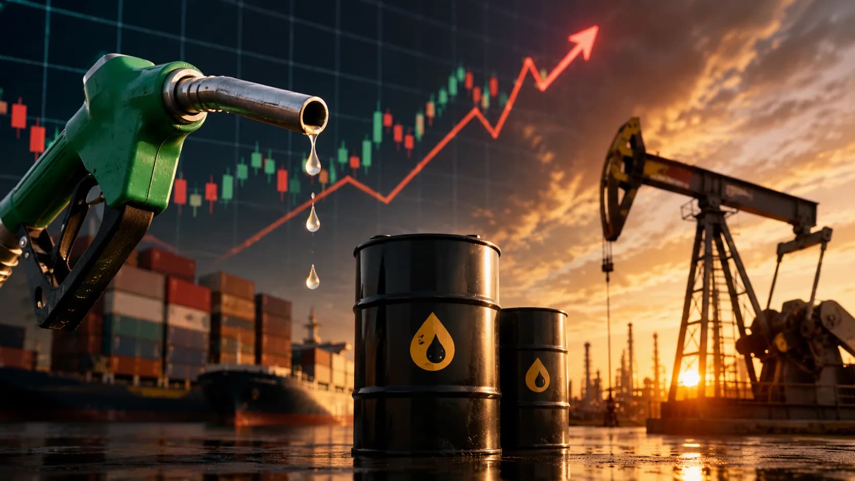 Crude oil prices rise high