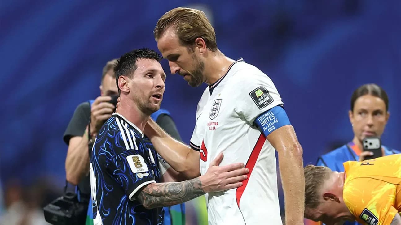 Harry Kane and Leo Messi