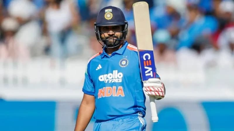 Rohit Sharma becomes first Indian to score ODI century at Lord's. । X/@otvkhabar