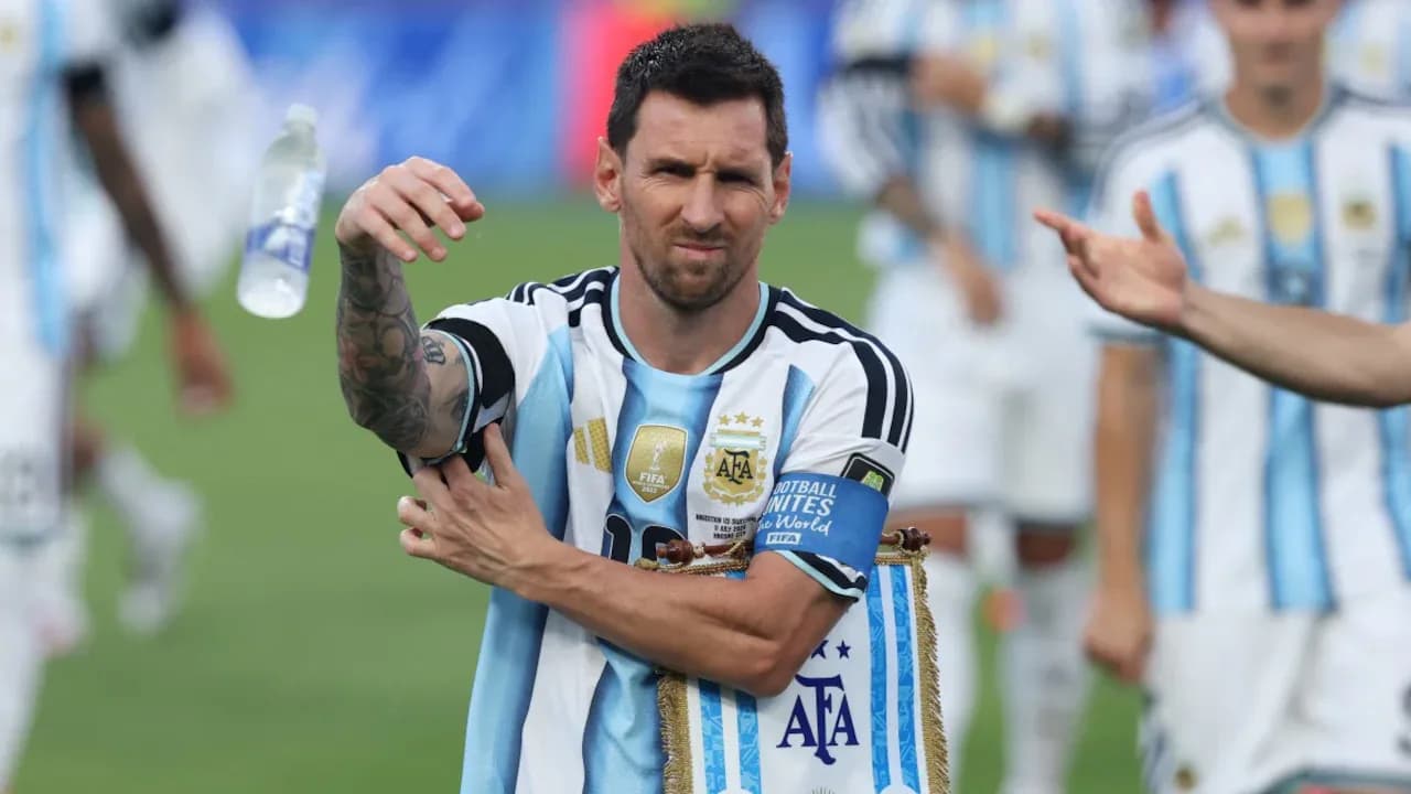 Lionel Messi after Argentina's loss to Spain at the FIFA World Cup final
