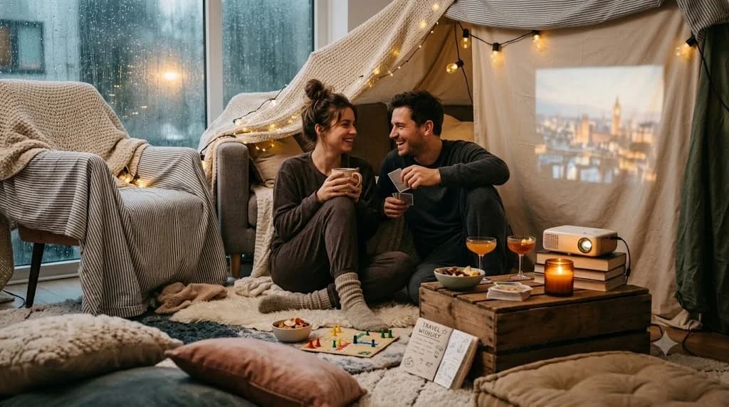 Rainy day indoor date ideas: 8 cosy ways to spend quality time with your partner at home