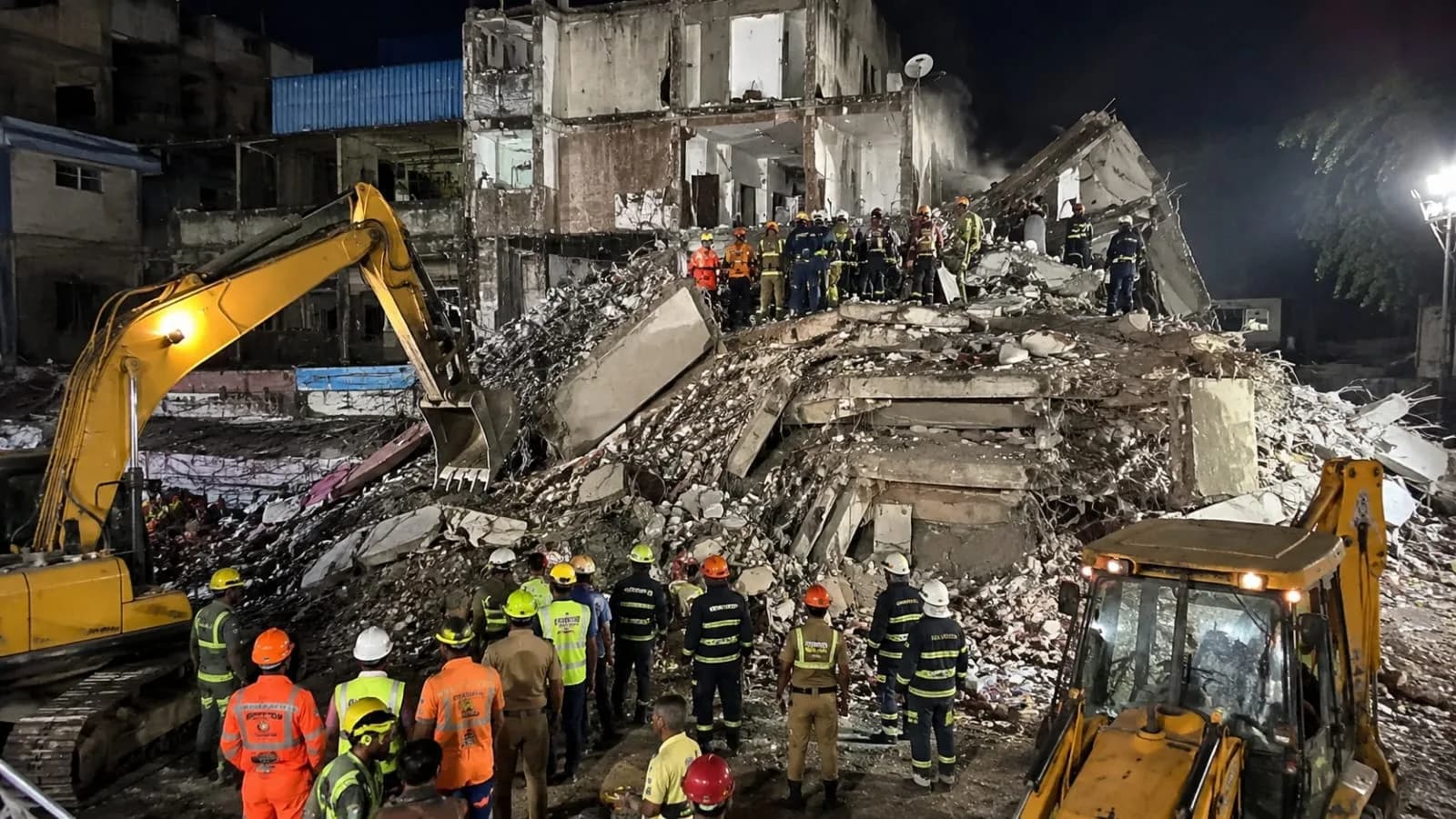 Bhiwandi building collapse: 9 dead as four-storey structure caves in, rescue operation underway